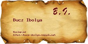 Bucz Ibolya névjegykártya